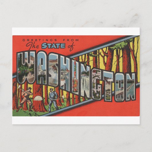 Groeten uit Washington Briefkaart (Voorkant)
