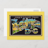  groeten uit Washington DC Briefkaart (Voorkant / Achterkant)