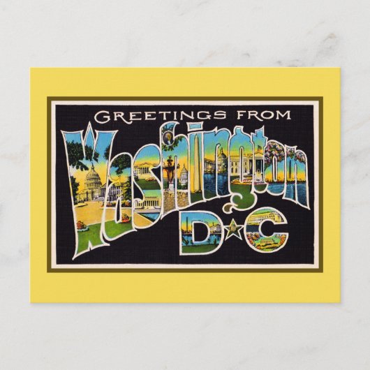  groeten uit Washington DC Briefkaart (Voorkant)