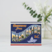 Groeten uit Washington DC! Briefkaart (Staand voorkant)