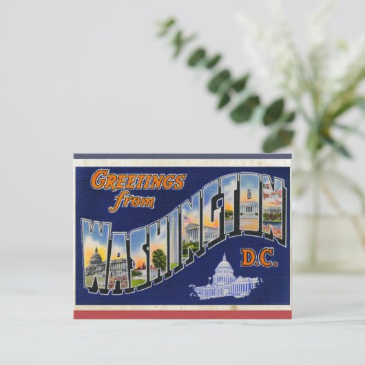 Groeten uit Washington DC! Briefkaart (Staand voorkant)
