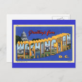 Groeten uit Washington DC! Briefkaart (Voorkant / Achterkant)