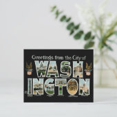 Groeten uit Washington DC! Briefkaart (Staand voorkant)