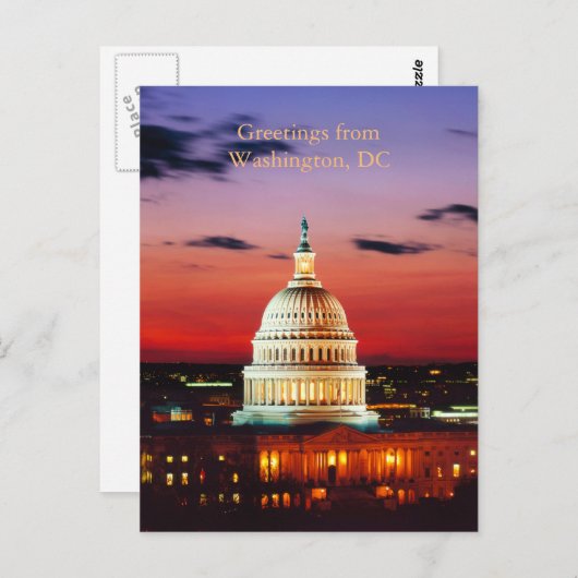 Groeten uit Washington, DC Briefkaart (Voorkant / Achterkant)