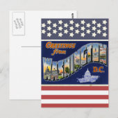 Groeten uit Washington DC! Briefkaart (Voorkant / Achterkant)