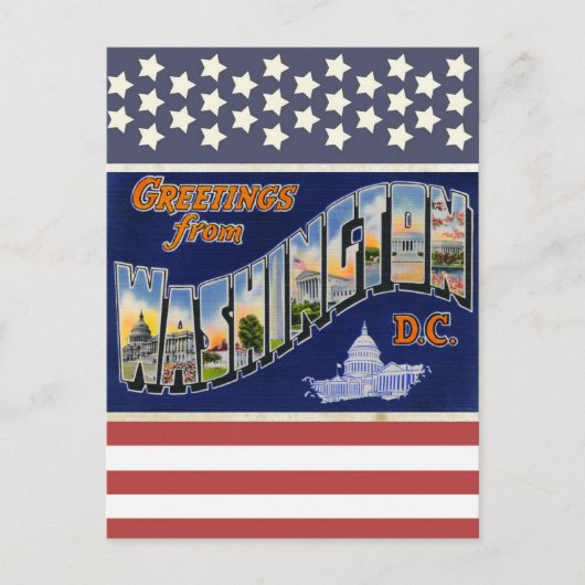 Groeten uit Washington DC! Briefkaart (Voorkant)
