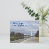 Groeten uit Washington, DC Briefkaart (Staand voorkant)