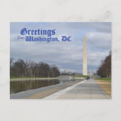 Groeten uit Washington, DC Briefkaart (Voorkant)