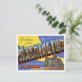 Groeten uit Washington, Pennsylvania Travel Briefkaart (Staand voorkant)