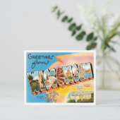 Groeten uit Washington Vintage Travel Briefkaart (Staand voorkant)
