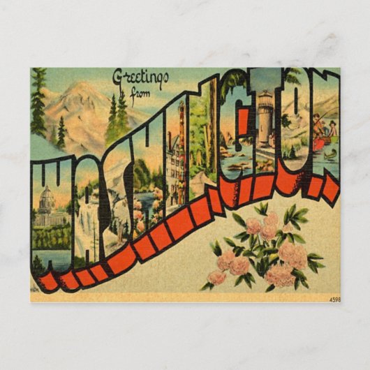 Groeten uit Washington WA Briefkaart (Voorkant)