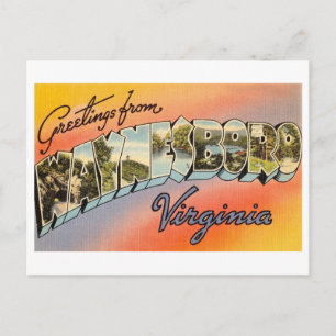groeten uit Waynesboro, Virginia Briefkaart