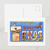 groeten uit West-Texas Briefkaart (Voorkant / Achterkant)