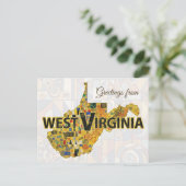 Groeten uit West Virginia Briefkaart (Staand voorkant)