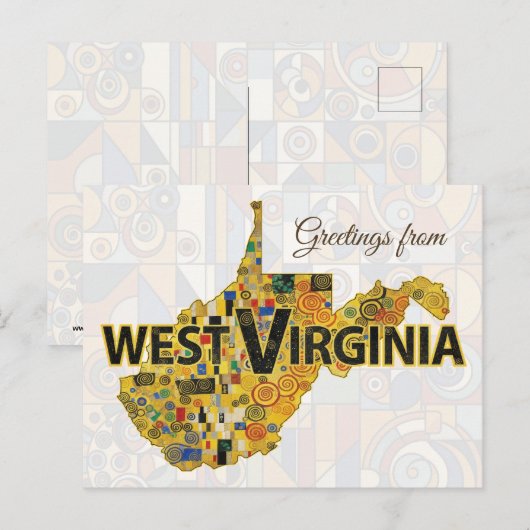 Groeten uit West Virginia Briefkaart (Voorkant / Achterkant)