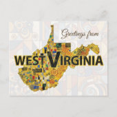 Groeten uit West Virginia Briefkaart (Voorkant)