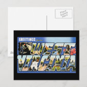  groeten uit West-Virginia Briefkaart (Voorkant / Achterkant)