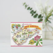  groeten uit West Virginia Briefkaart (Staand voorkant)