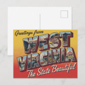 Groeten uit West Virginia Briefkaart (Voorkant / Achterkant)
