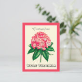 Groeten uit West Virginia Rhododendron Briefkaart (Staand voorkant)