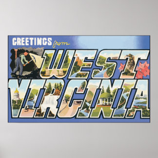 Groeten uit West Virginia, Vintage Poster