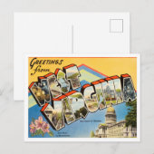 Groeten uit West Virginia Vintage Travel Briefkaart (Voorkant / Achterkant)