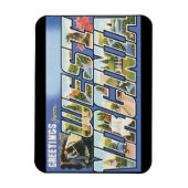 Groeten uit West Virginia_Vintage Travel Poster Magneet (Verticaal)