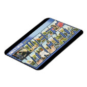 Groeten uit West Virginia_Vintage Travel Poster Magneet (Linkerzijde)