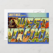 Groeten uit West Virginia WV Briefkaart (Voorkant / Achterkant)