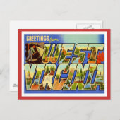 Groeten uit West Virginia WV Briefkaart (Voorkant / Achterkant)