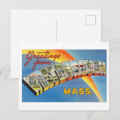 groeten uit Westborough, Massachusetts Briefkaart (Voorkant / Achterkant)