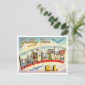 Groeten uit Westerly, Rhode Island Travel Briefkaart (Staand voorkant)