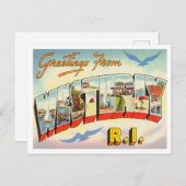 Groeten uit Westerly, Rhode Island Travel Briefkaart (Voorkant / Achterkant)