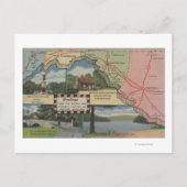 Groeten uit Western Maryland (gedetailleerde kaart (Voorkant)