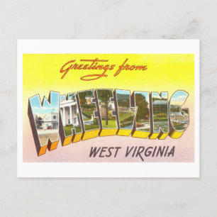  groeten uit Wheeling, West Virginia Briefkaart
