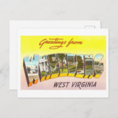  groeten uit Wheeling, West Virginia Briefkaart (Voorkant / Achterkant)