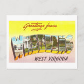  groeten uit Wheeling, West Virginia Briefkaart (Voorkant)