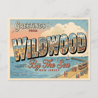 Groeten uit Wildwood By The Sea New Jersey Briefkaart