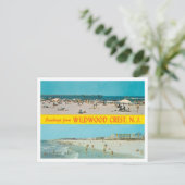 Groeten uit Wildwood Crest, New Jersey Travel Briefkaart (Staand voorkant)