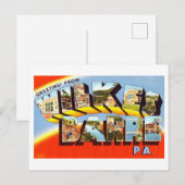  groeten uit Wilkes-Barre, Pennsylvania Briefkaart (Voorkant / Achterkant)