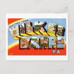  groeten uit Wilkes-Barre, Pennsylvania Briefkaart