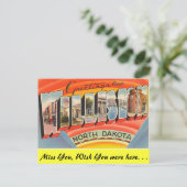 Groeten uit Williston Briefkaart (Staand voorkant)