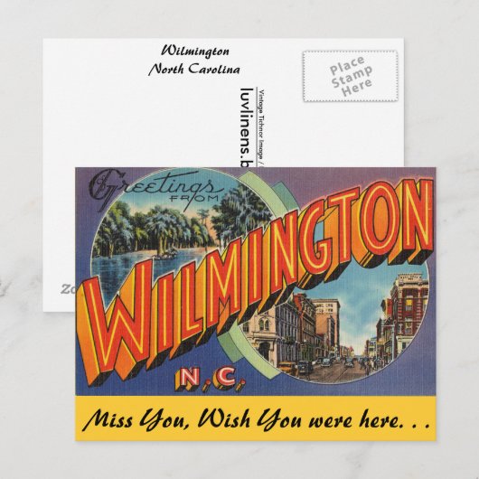 Groeten uit Wilmington Briefkaart (Voorkant / Achterkant)