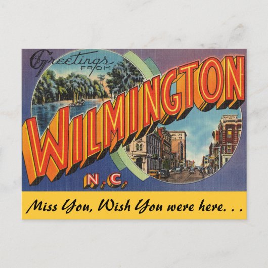 Groeten uit Wilmington Briefkaart (Voorkant)