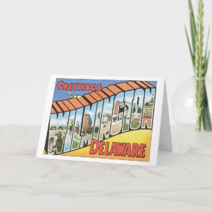 Groeten uit Wilmington Delaware Kaart