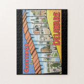 Groeten uit Wilmington Delaware_Vintage Travel Legpuzzel (Verticaal)
