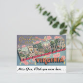 Groeten uit Winchester, Virginia Briefkaart (Staand voorkant)