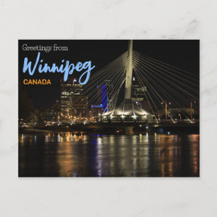 Groeten uit Winnipeg Canada Ansichtkaart Briefkaart