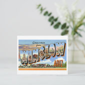 groeten uit Winslow, Arizona Briefkaart (Staand voorkant)