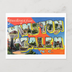 Groeten uit Winston-Salem, North Carolina Briefkaart